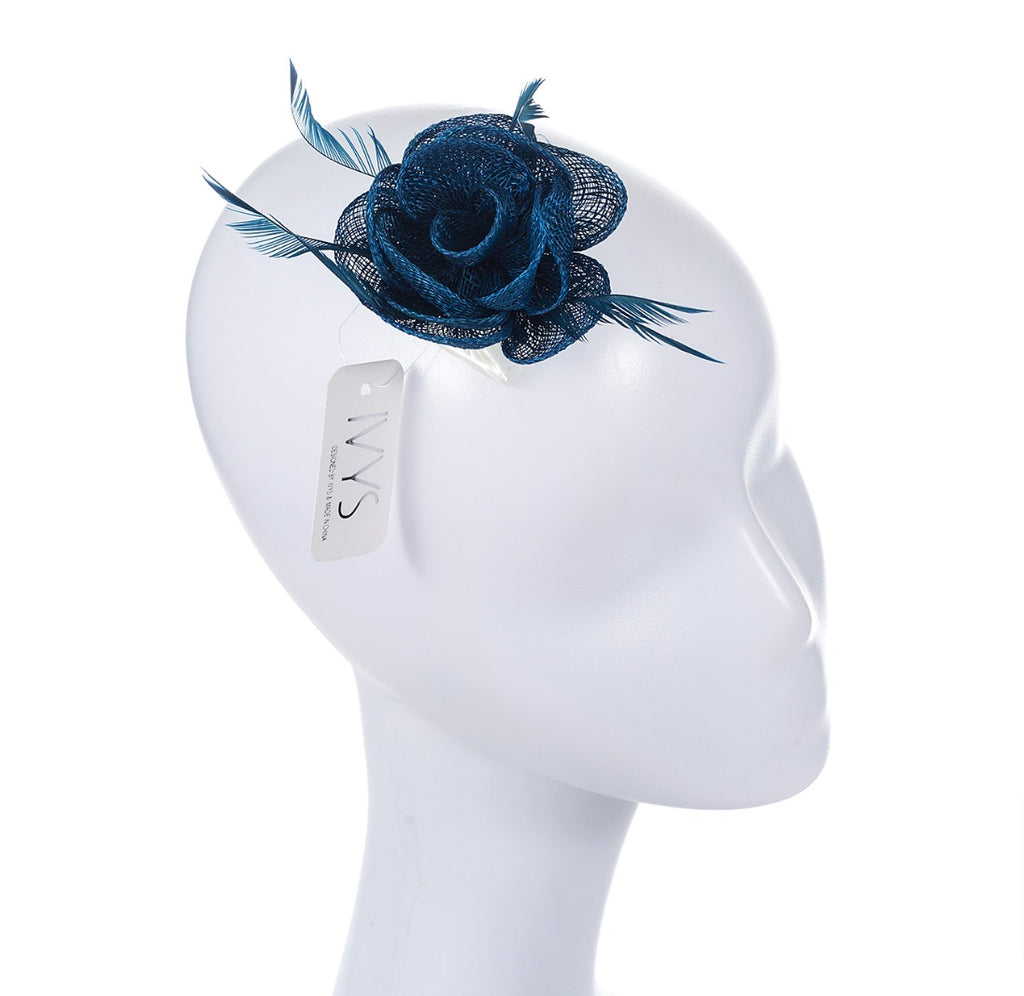 Hair Clip and Brooch Twirl Navy - Global Free Style