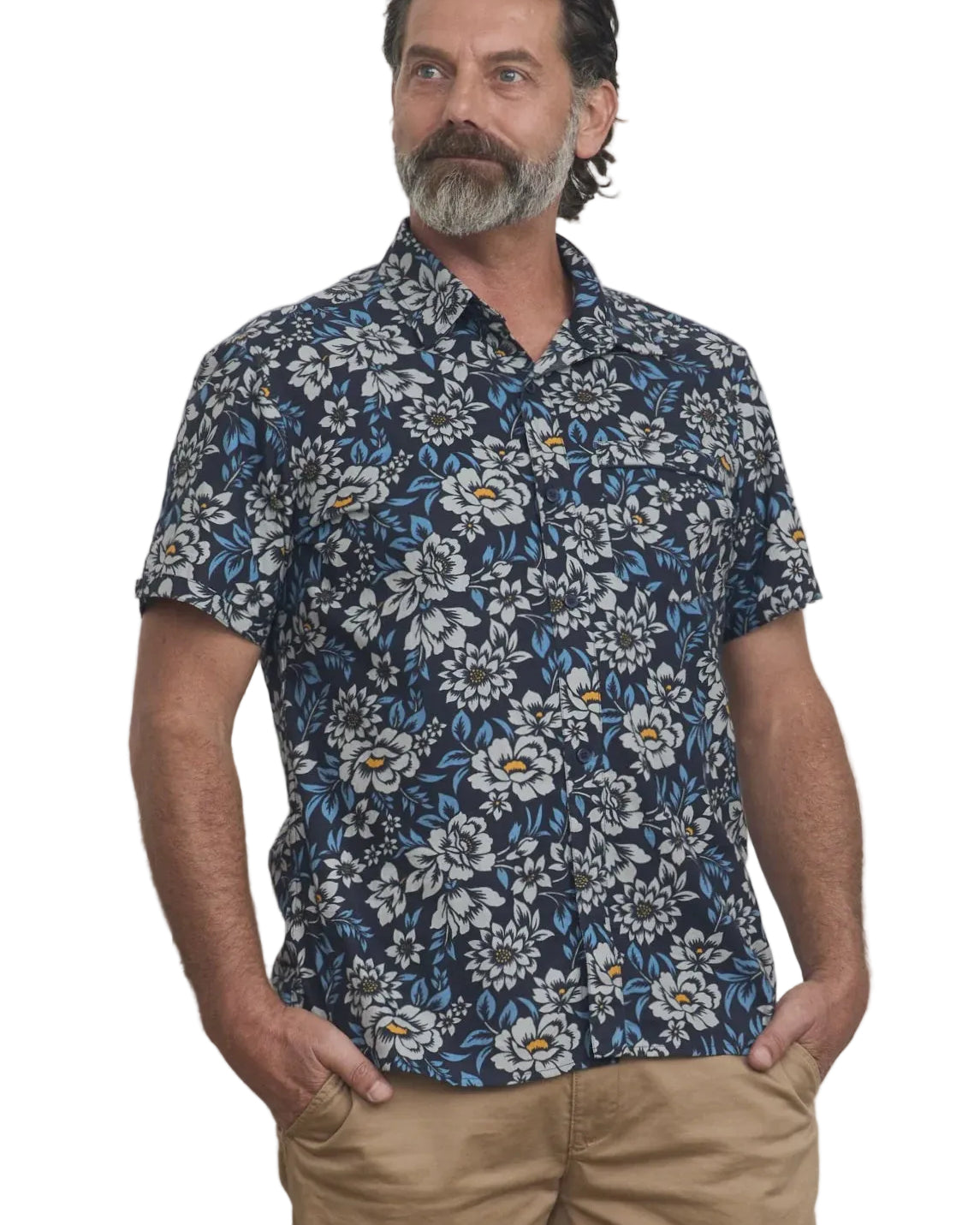 Mens Shirt Camellia - Global Free Style