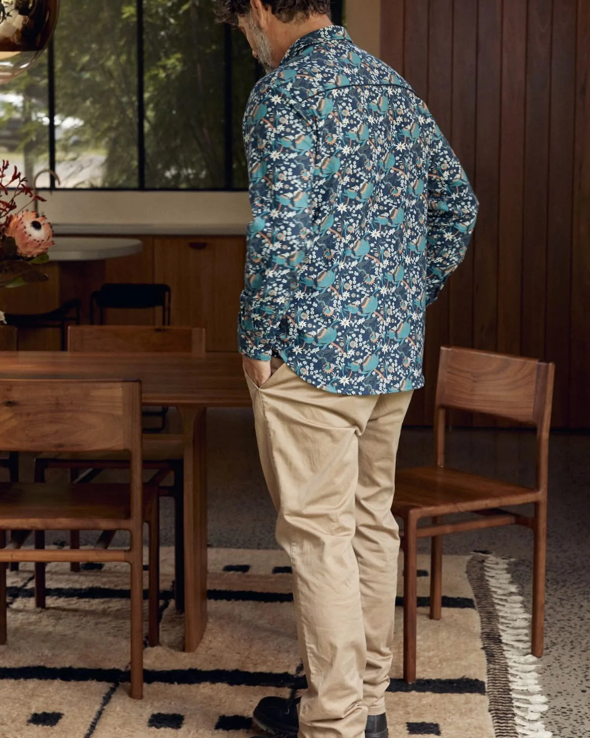 Men's Long Sleeve Waratah Mens Tops MahaShe