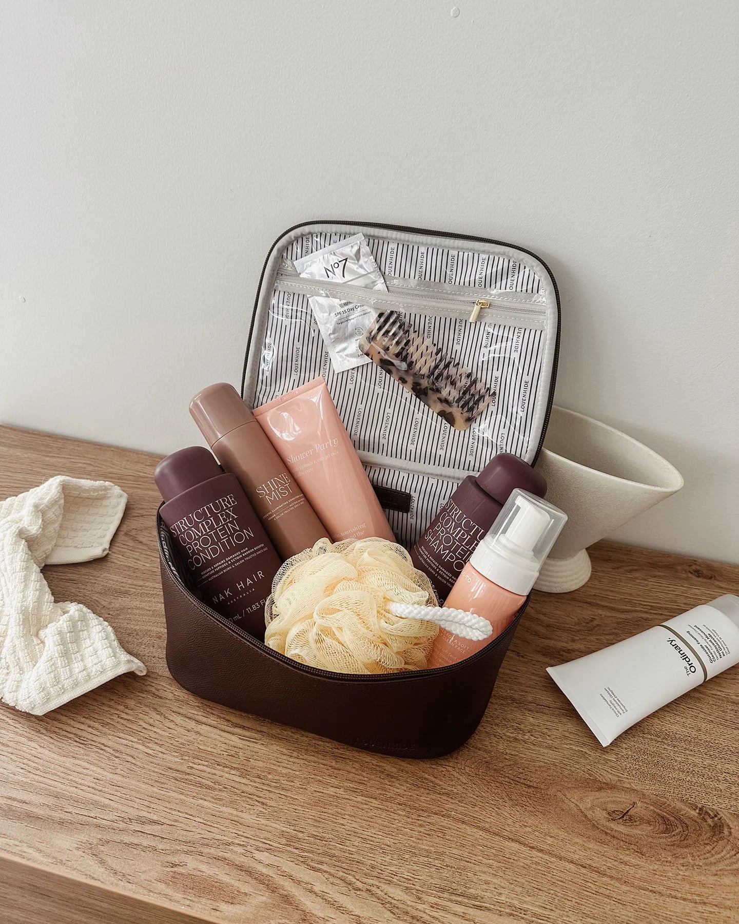 Baby Hepburn Cosmetic Case - Chocolate Bags and Purses Louenhide