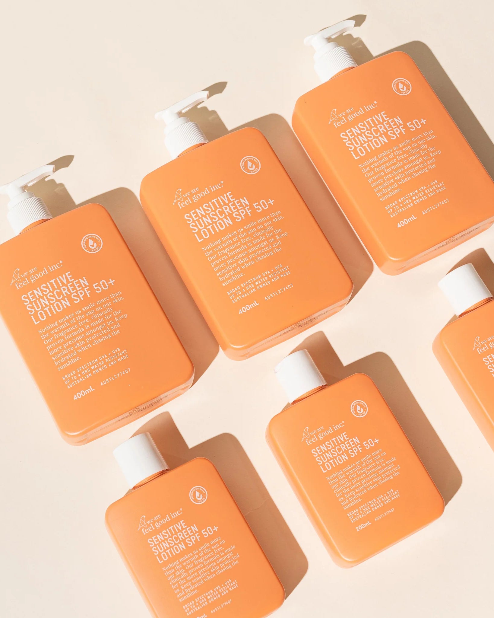 We Are Feel Good Inc Sensitive Sunscreen SPF 50+ - 400ml Body we are feel good inc