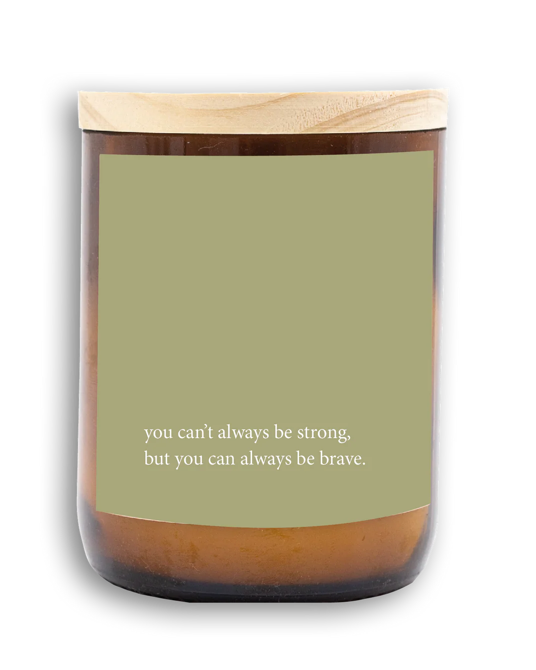 Heartfelt Quote Candle - be brave Gifts and Accessories Commonfolk