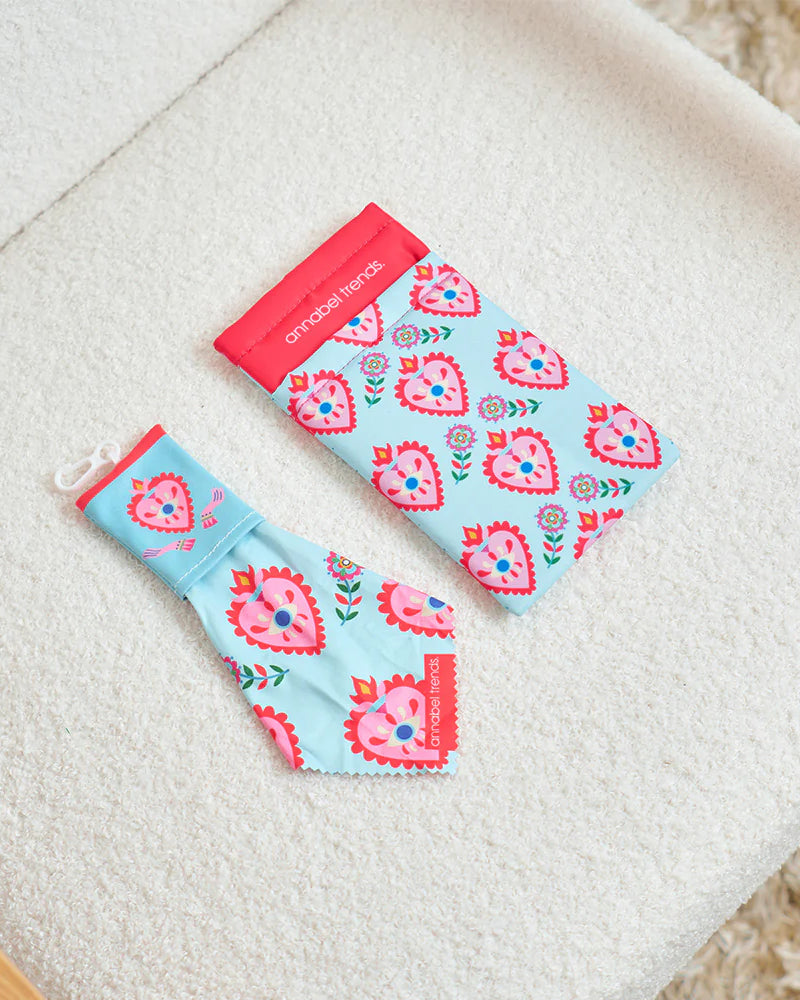 Double Glasses Case Sunglasses & Glasses Annabel Trends Fiesta Heart