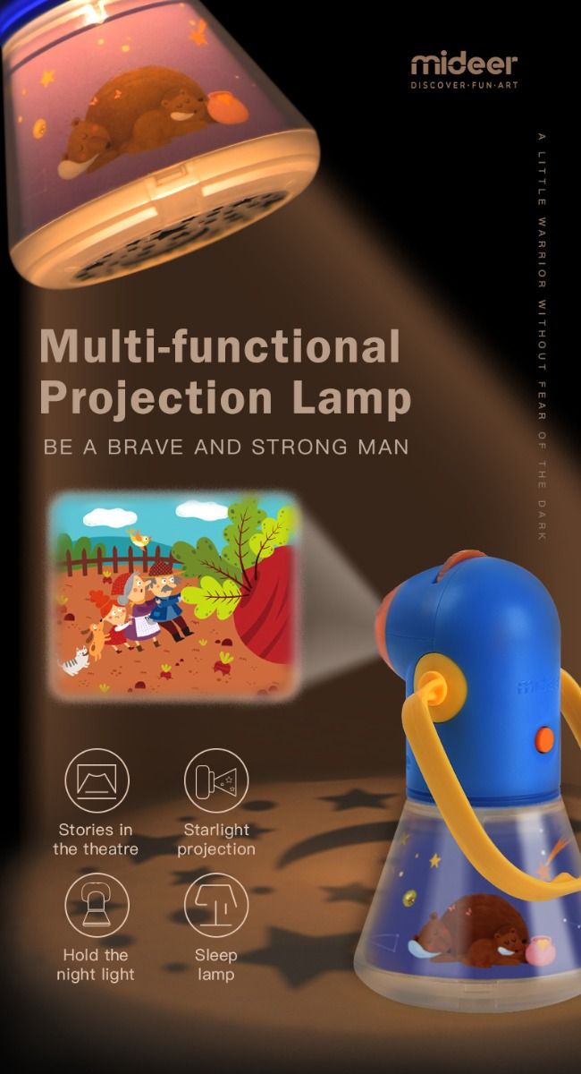 Mideer Kids Storybook Torch with 12 Stories Gifts and Accessories ToysLink