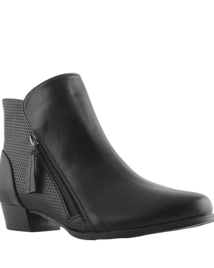 Cracker Ankle Boot Black Shoes Step on Air 36(5)