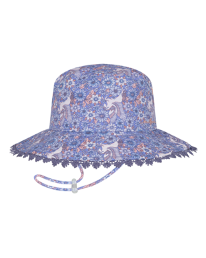 Crystal Baby Girls Bucket Purple Kids Hats Millymook