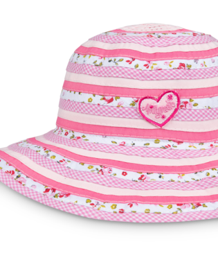 Girls Floppy Hat Sweetheart Pink Kids Hats Millymook