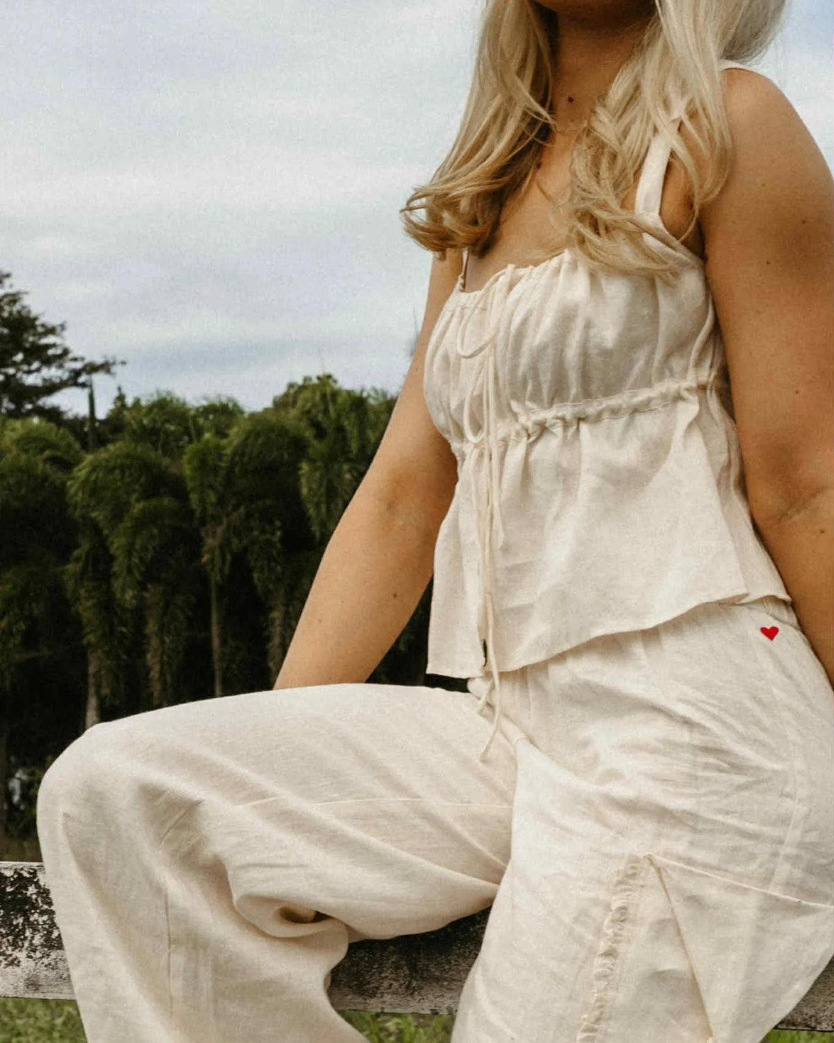 Tie The Knot Top White Tops Jollou