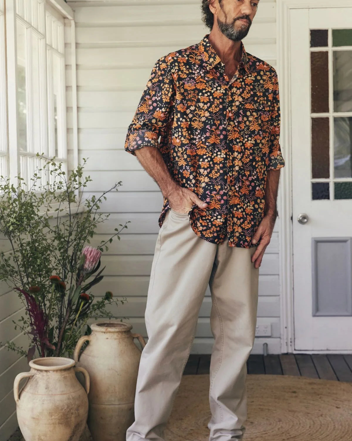 Men's Shirt Long Sleeve Tigerlily Mens Tops MahaShe
