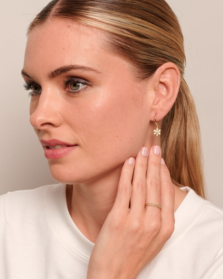 Gold Flower Chain Ring Rings Tiger Tree