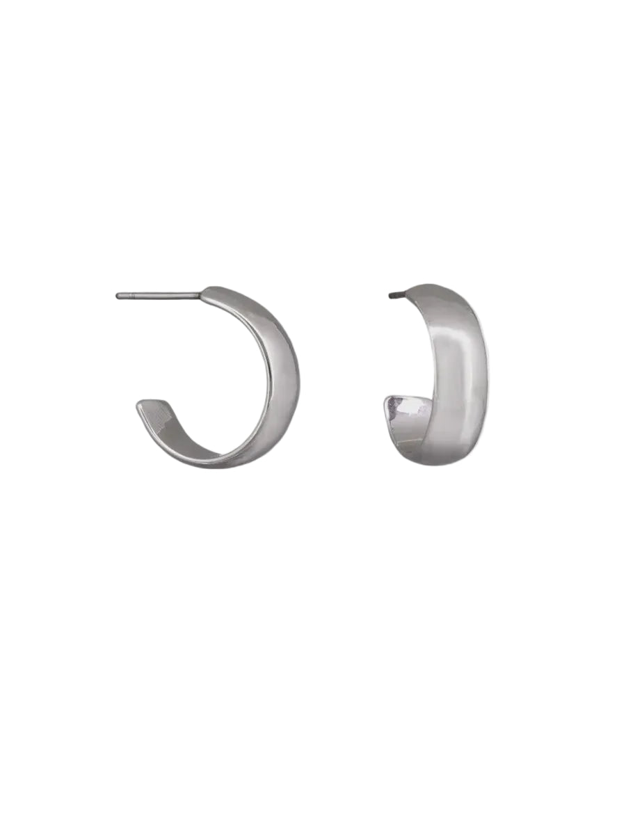 Tiger Tree Earrings Calista Hoops Silver Earrings Tiger Tree