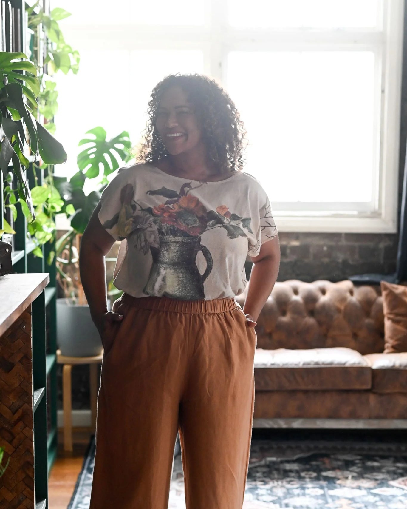 Eleanor Tee Fleurs Tops Lazybones