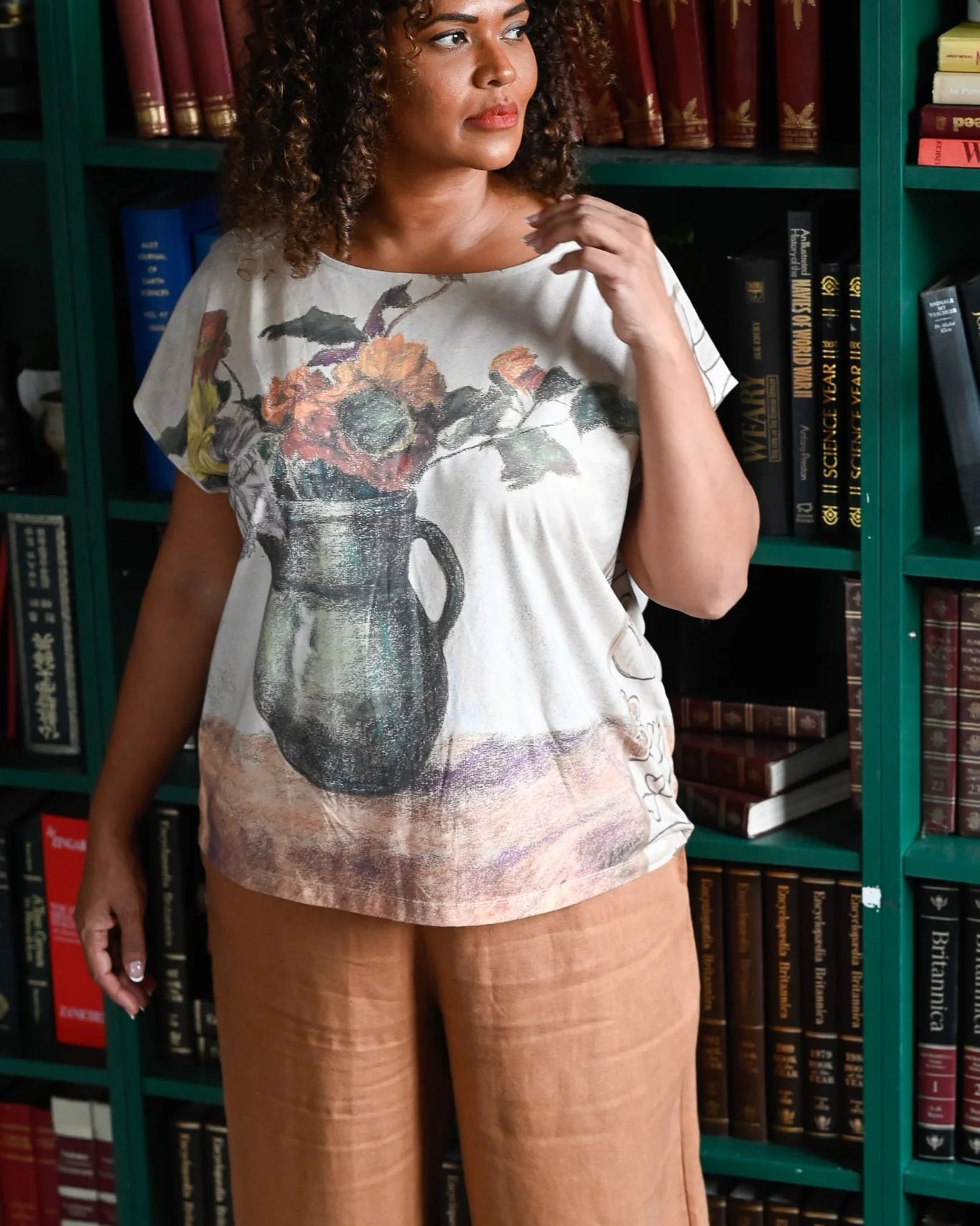 Eleanor Tee Fleurs Tops Lazybones
