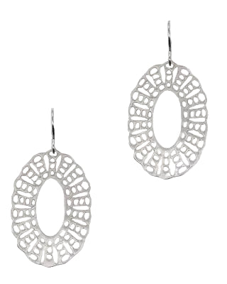 Open Oval Filigree Fh Earring Silver Earrings Fabienne