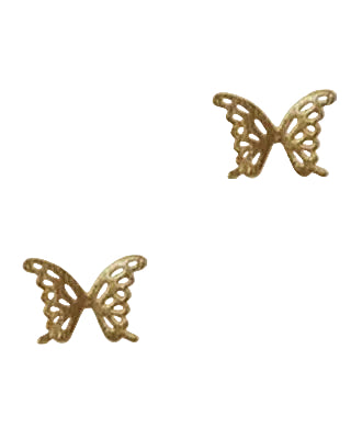 Filigree Butterfly Post Gold Earrings Fabienne