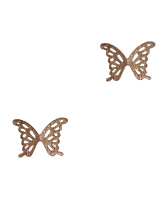 Filigree Butterfly Post Rose Gold Earrings Fabienne