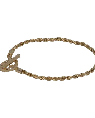 Twist Chain Fob Braclelet Gold Bracelets and Bangles Fabienne