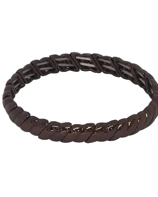 Metal Segement Stretch Braclelet Chocolate Bracelets and Bangles Fabienne