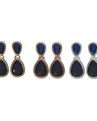 Double Teardrop Post Earrings Montana Earrings Fabienne