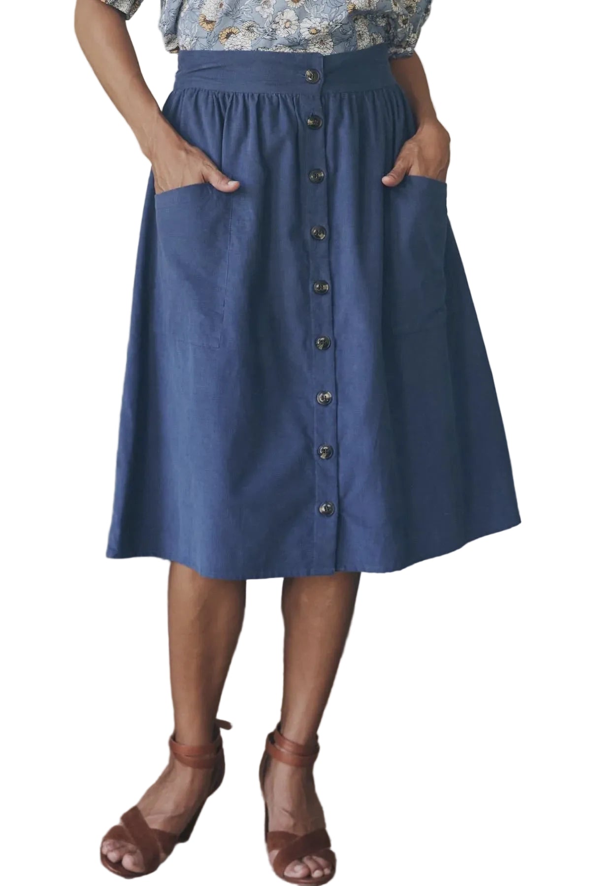 Tilly Skirt Corduroy Ocean Skirts MahaShe 6