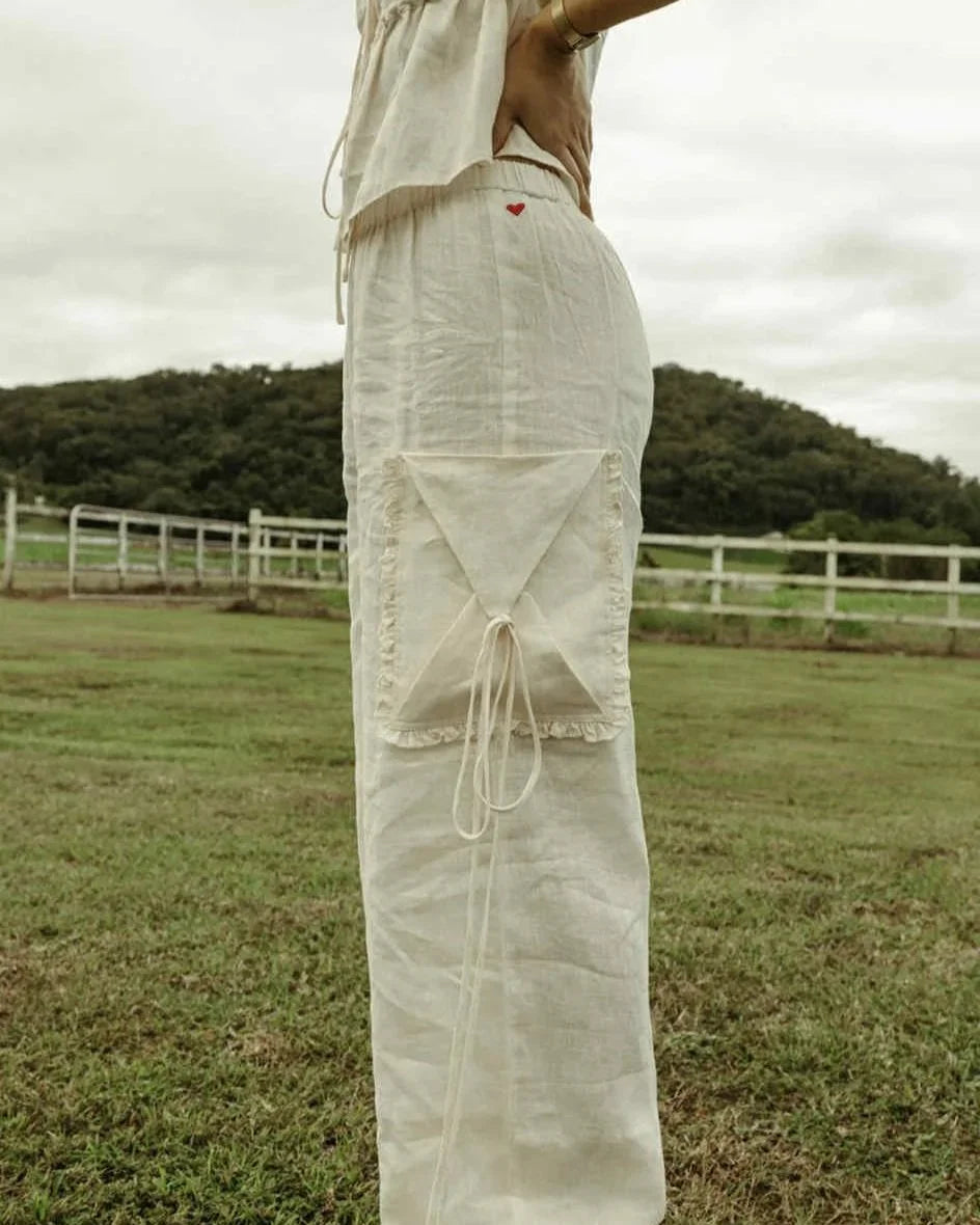 Envelope Pants White Bottoms Jollou