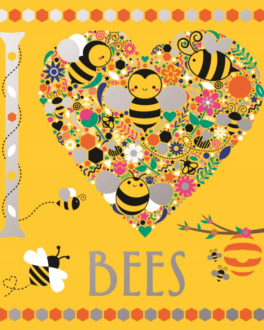 I Love Bees Colouring Book Gifts and Accessories Natural Life