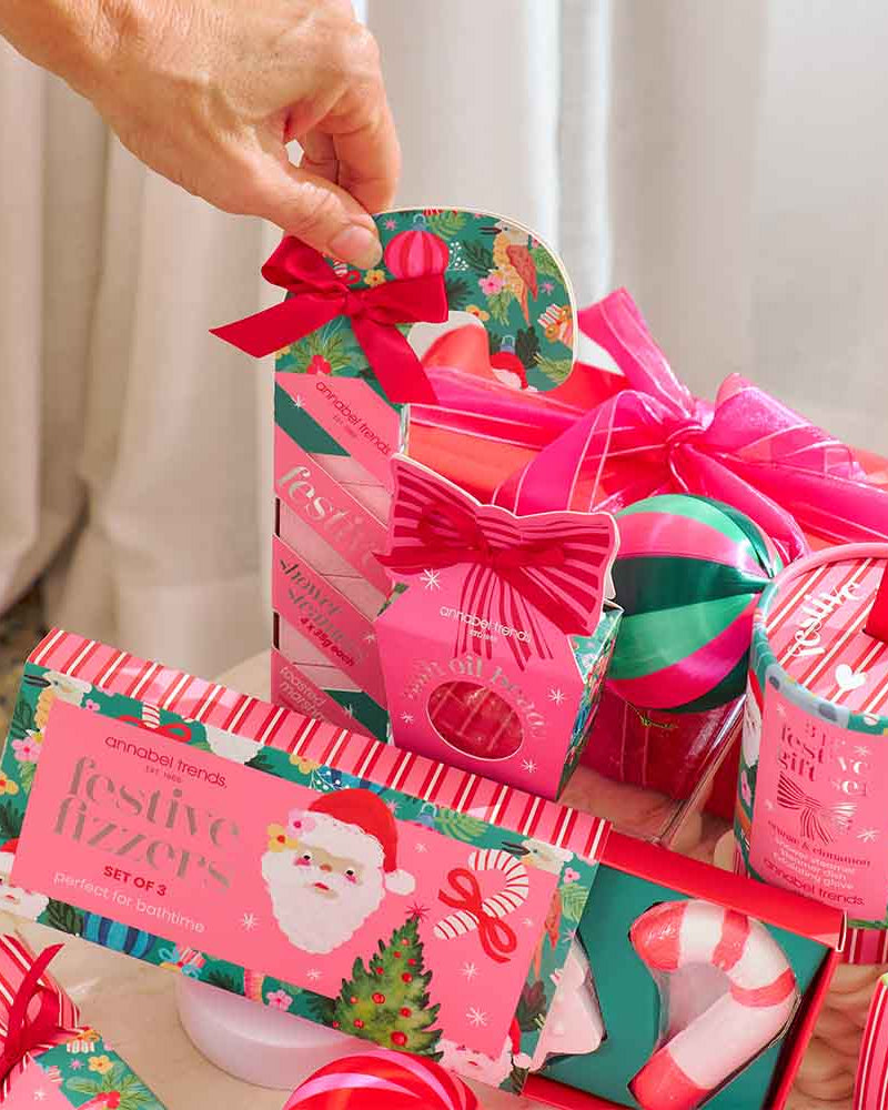 Shower Steamers Festive Candy Cane 4pc Gifts and Accessories Annabel Trends