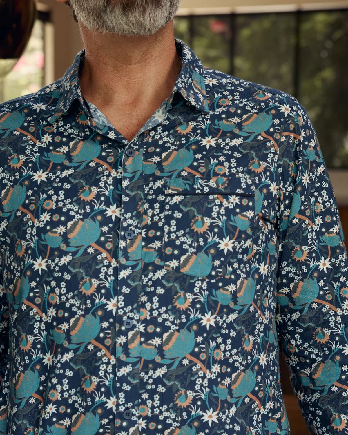Men's Long Sleeve Waratah Mens Tops MahaShe