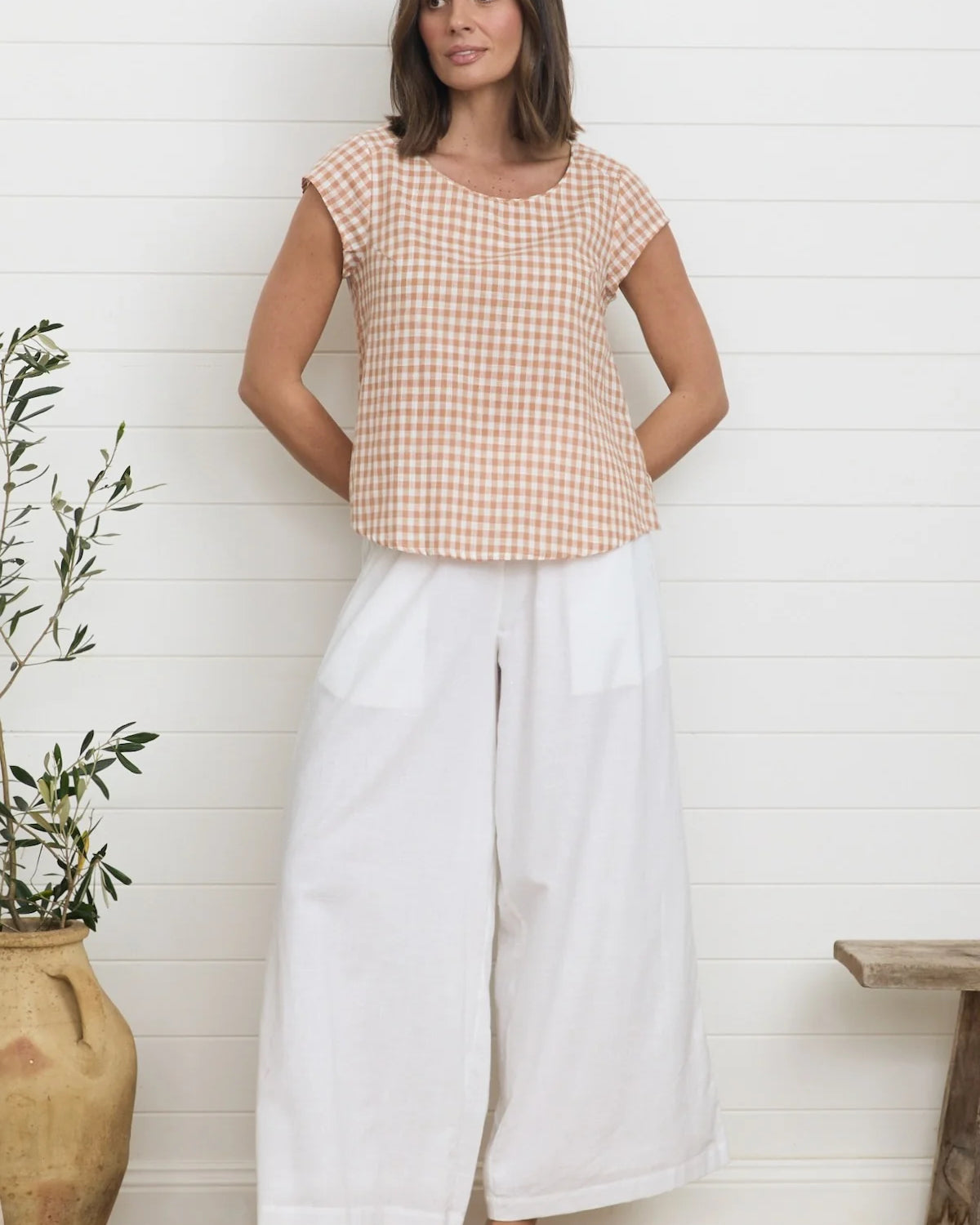 Remi Top Ginger Gingham Tops MahaShe