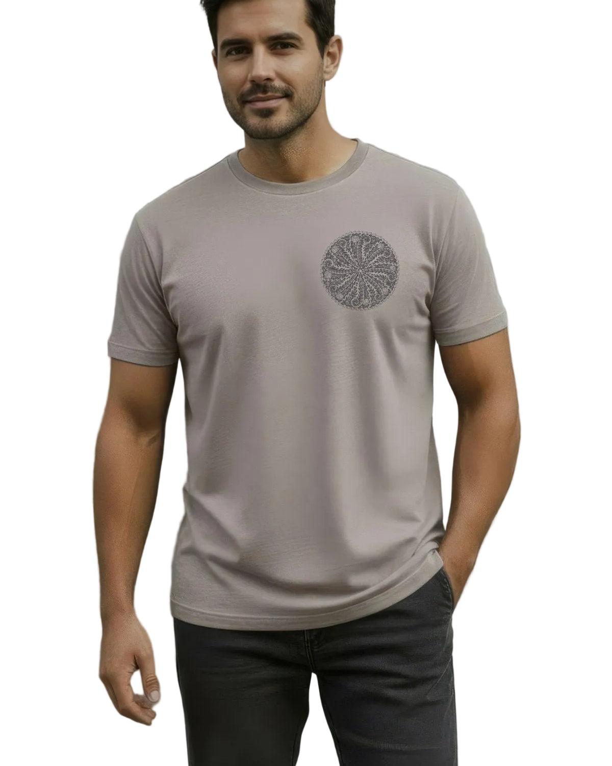 Fern Mushroom Brown Mens T-shirt Mens Tops Skumi S