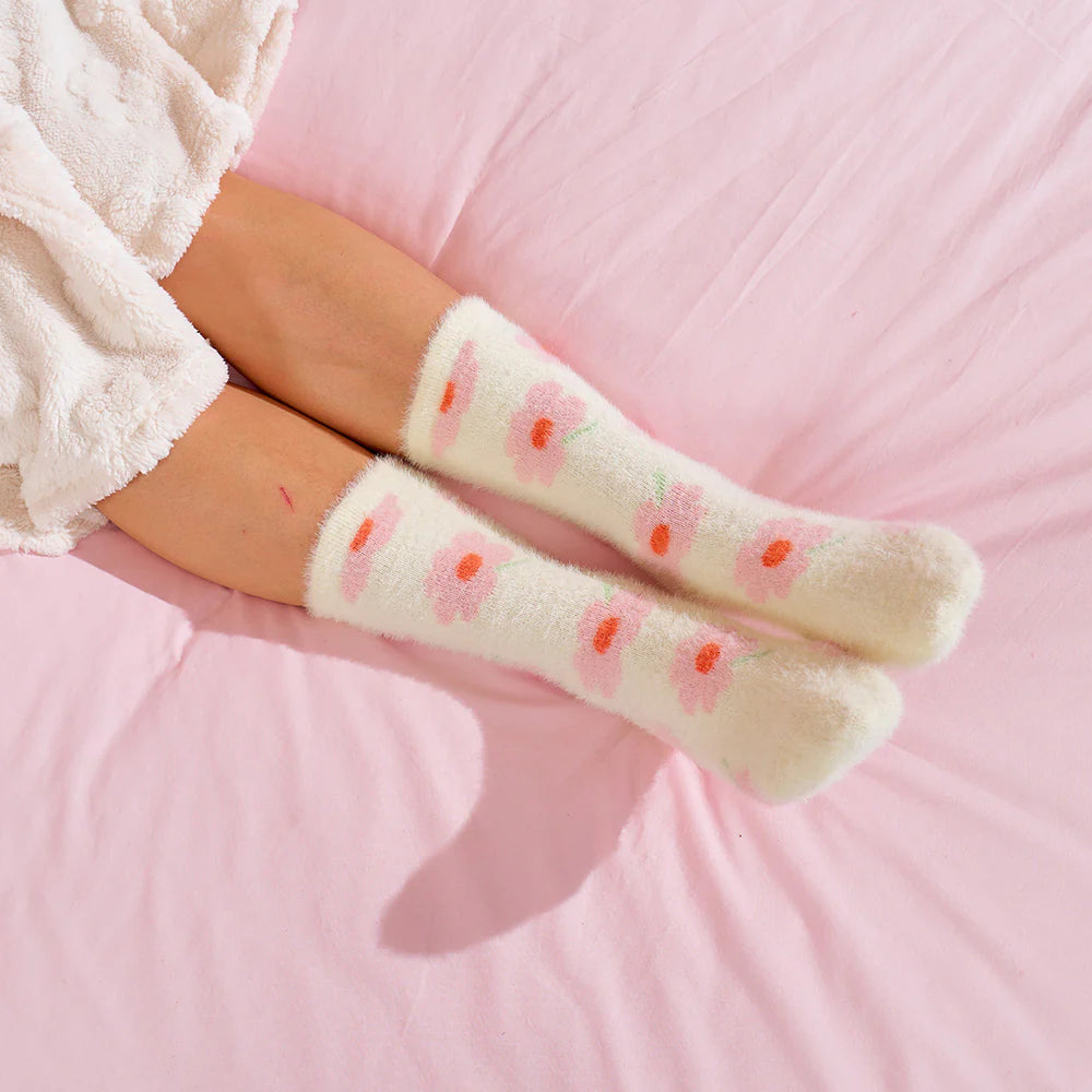 Fuzzy Bed Socks Cherry Socks Annabel Trends