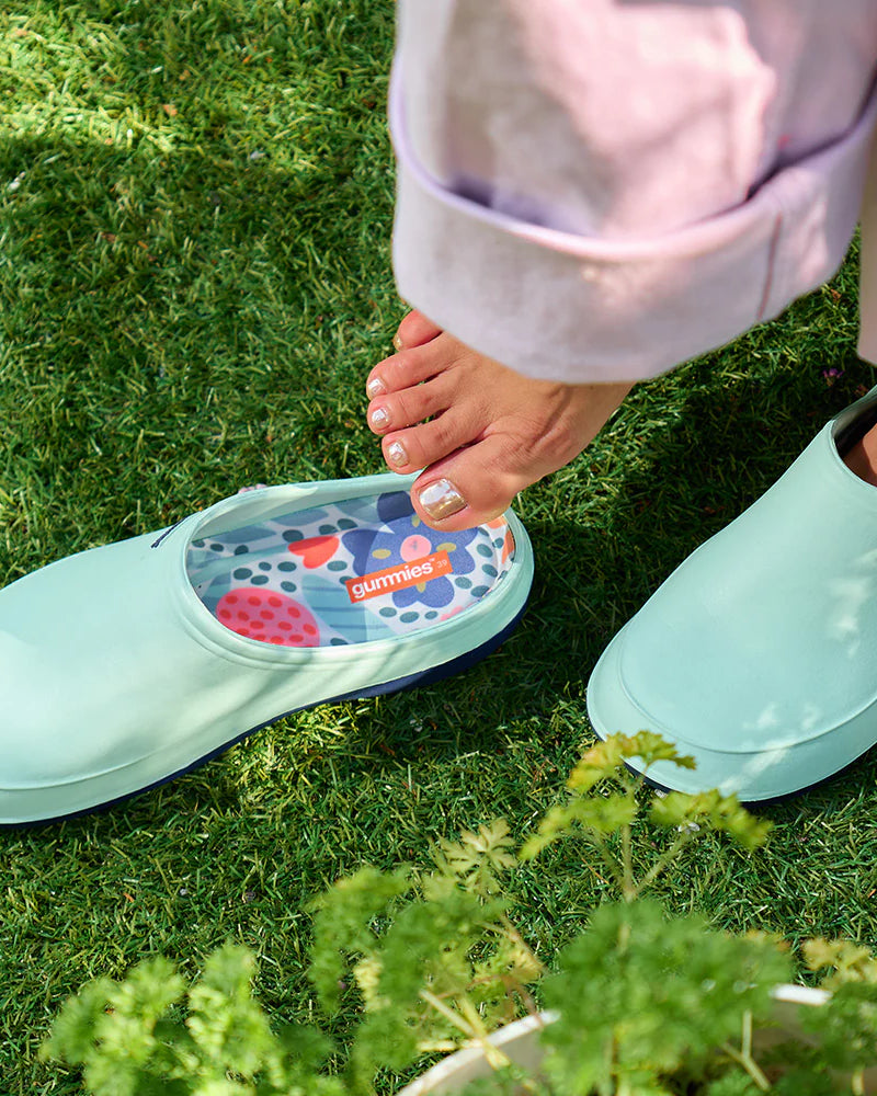 Gummies Memory Foam Clog Garden Love Sage Shoes Annabel Trends
