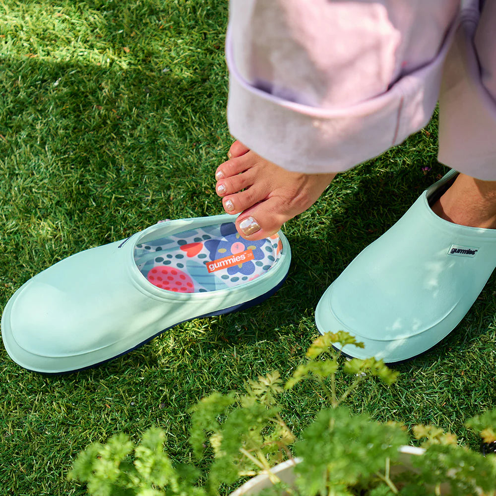 Gummies Memory Foam Clog Garden Love Sage Shoes Annabel Trends