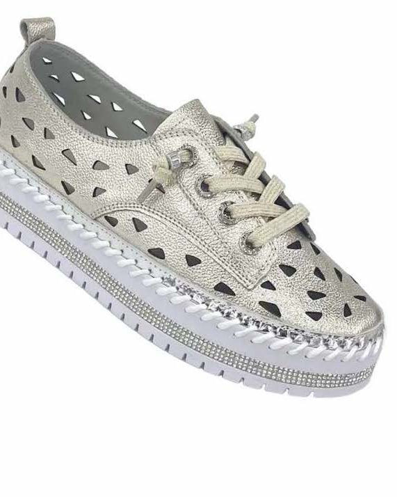 Gigi Leather Shoe Gold Shoes Ameise 39