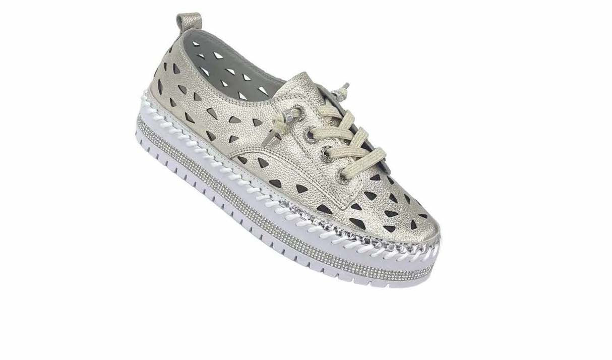 Gigi Leather Shoe Gold Shoes Global Free Style 36