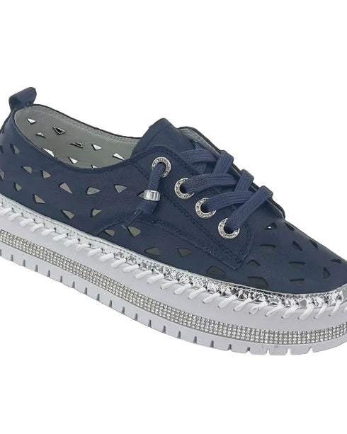 Gigi Leather Shoe Navy Shoes Ameise 39(8)