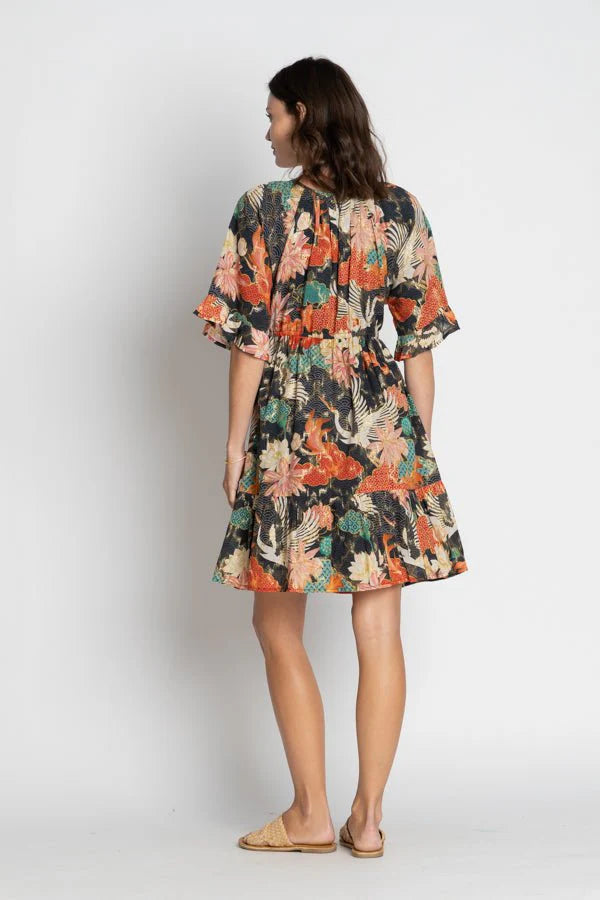 Hoshino Tie Dress Black Dresses Lula Soul