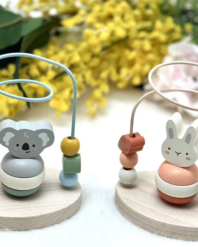 Wooden Koala & Bunny Stacking Bead Maze Gifts and Accessories ToysLink