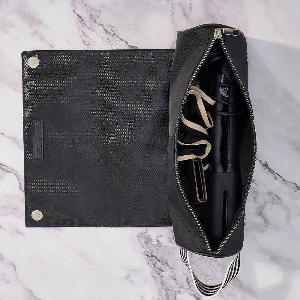AT Hype Hair Straightener Travel Pouch Black Bags and Purses Annabel Trends