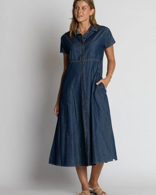 Alabama Midi Dress Dark - Global Free Style