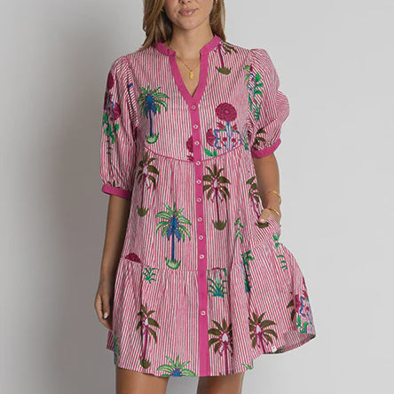 Hampton Dress Berry Dresses Ibisa