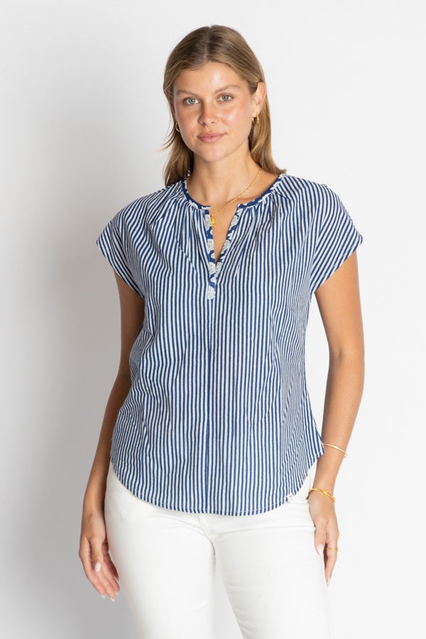 Mississippi Top Navy Tops Ibisa XS(6-8)