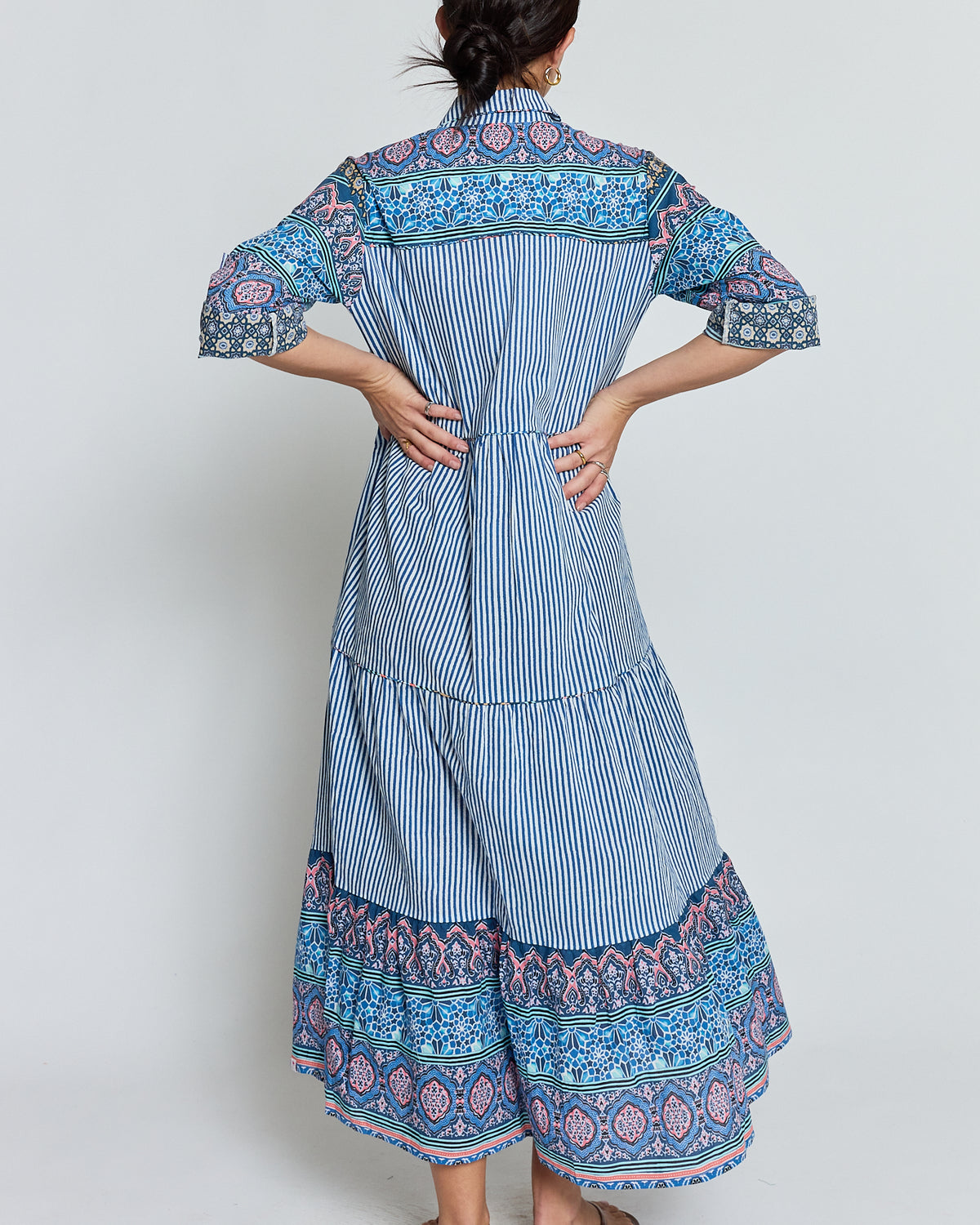 Oxana MIDI Navy Dresses Ibisa