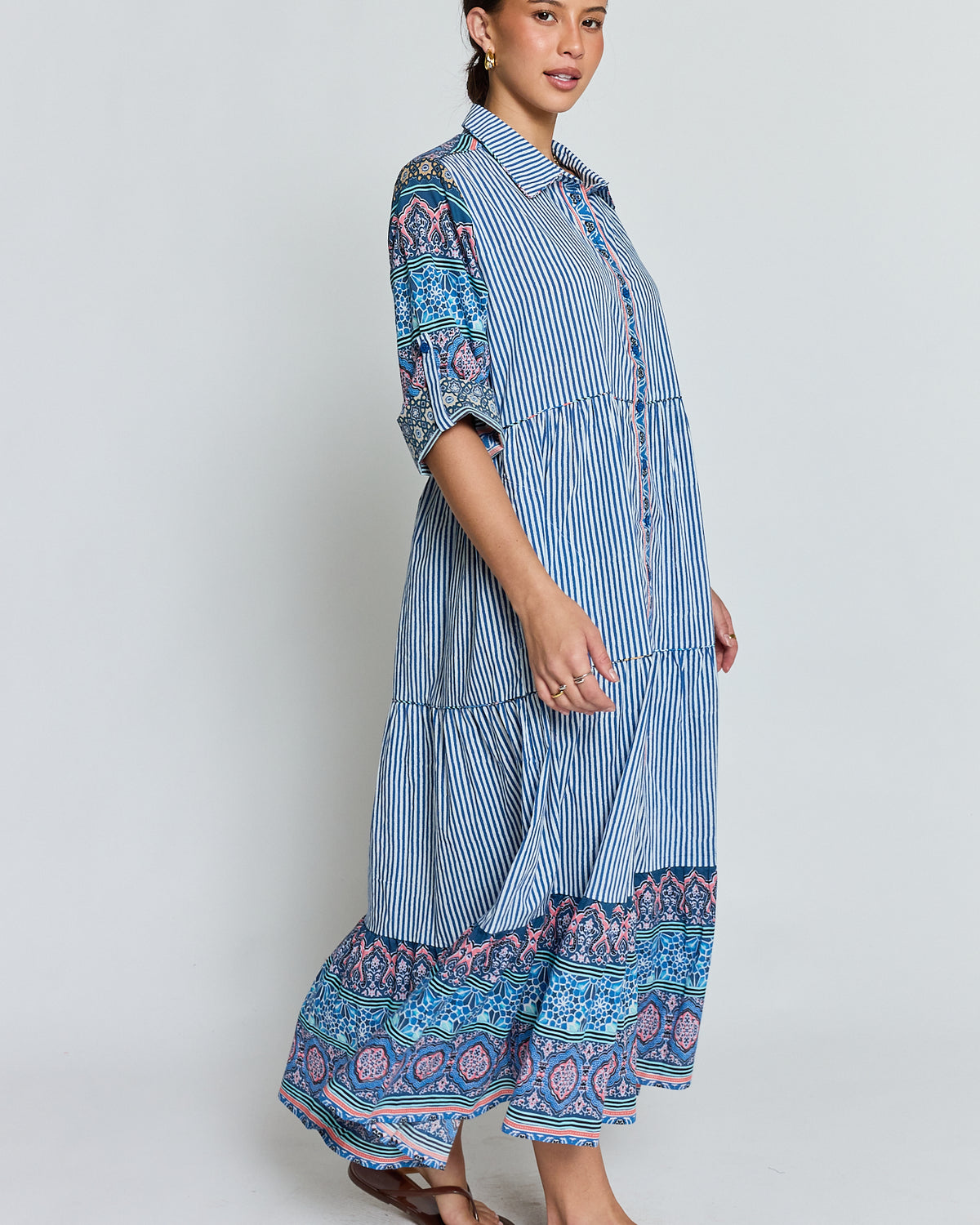 Oxana MIDI Navy Dresses Ibisa