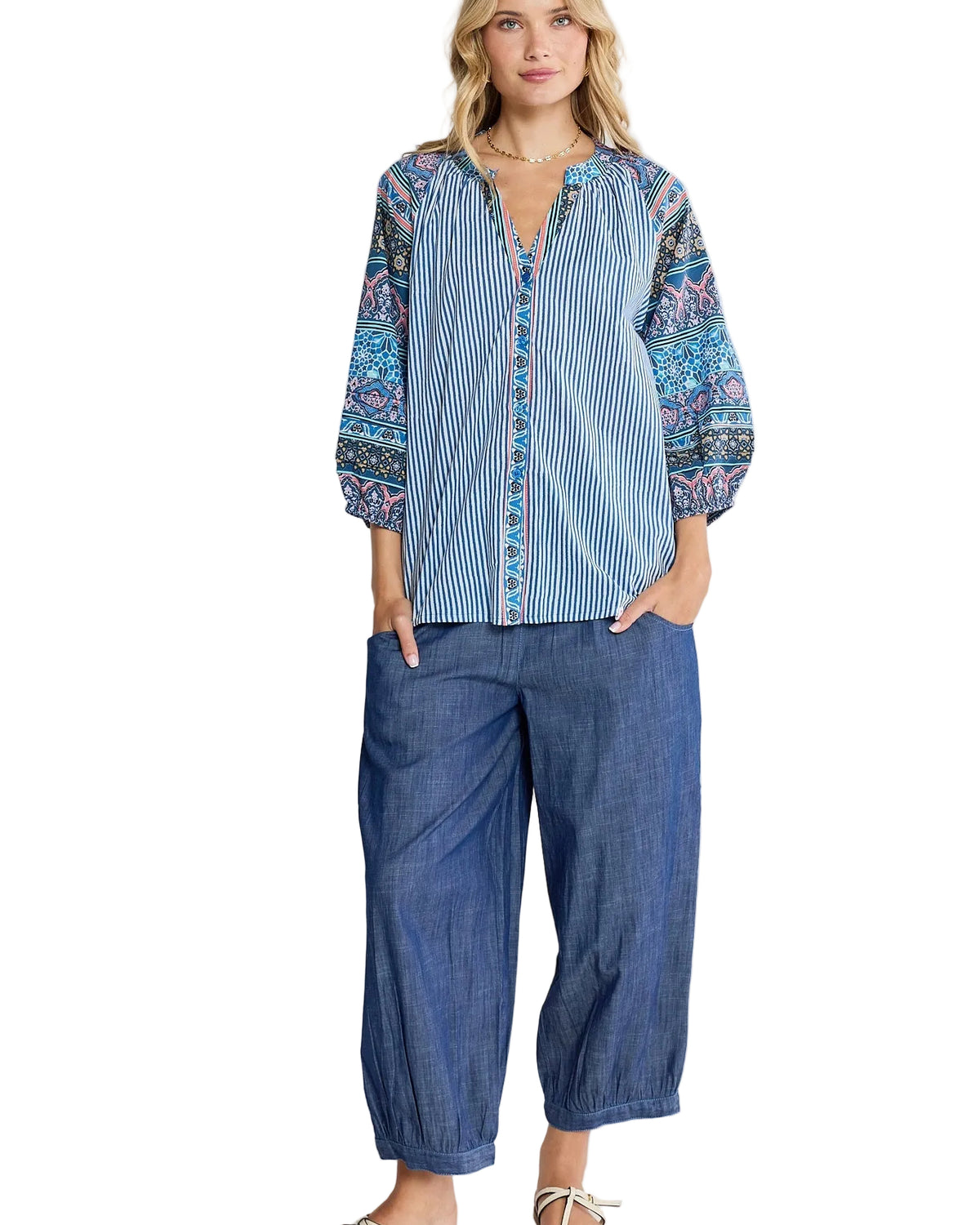 Oxana Shirt Navy Tops Ibisa XS(36)