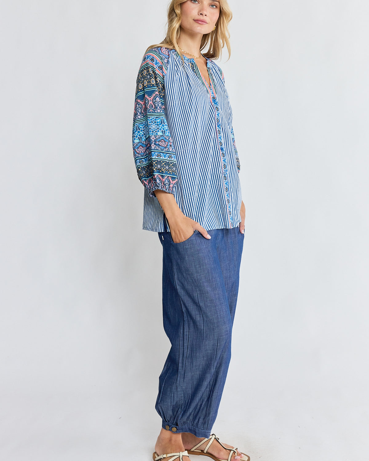 Oxana Shirt Navy Tops Ibisa