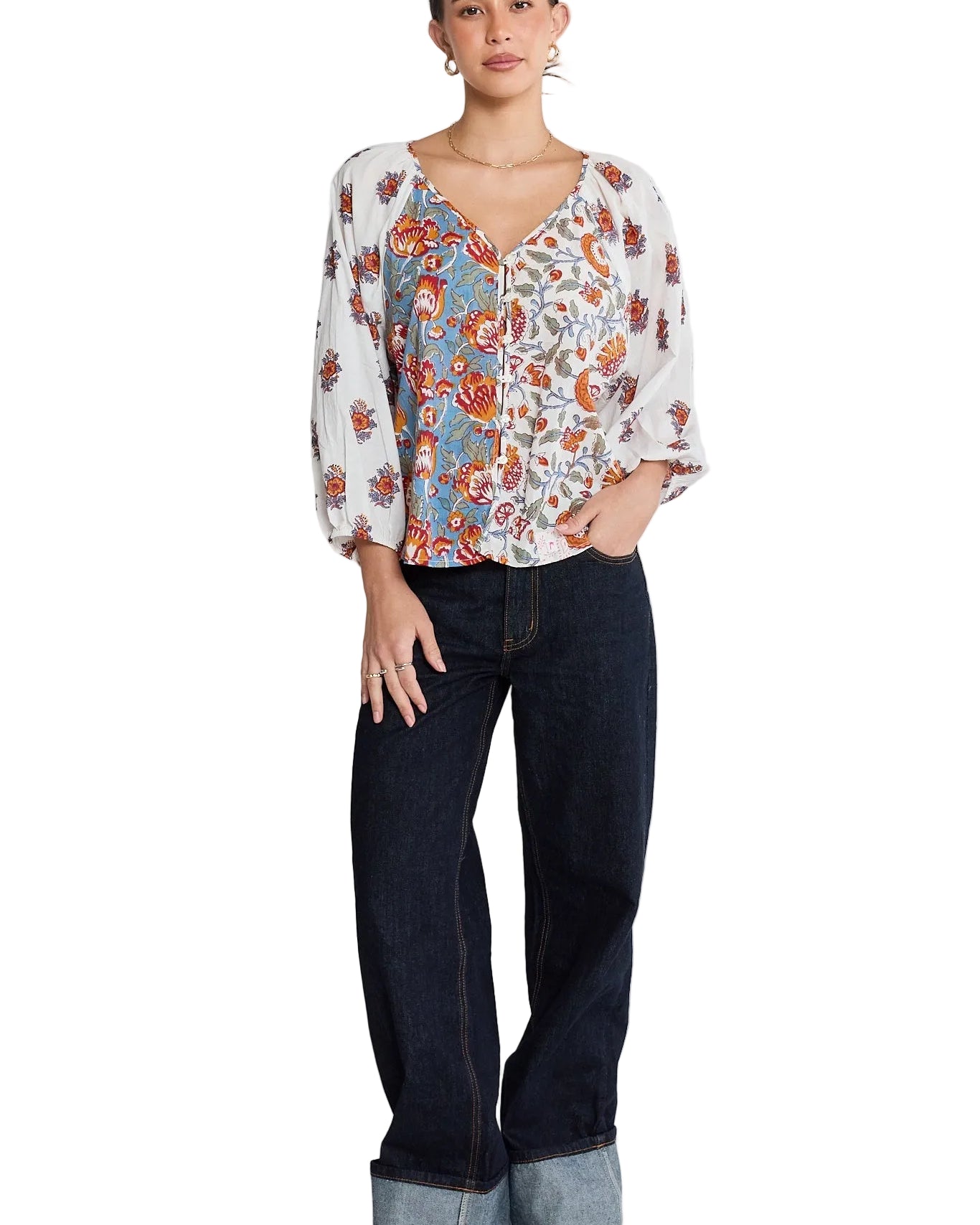 Zane Shirt Multi Tops Ibisa XS(36)