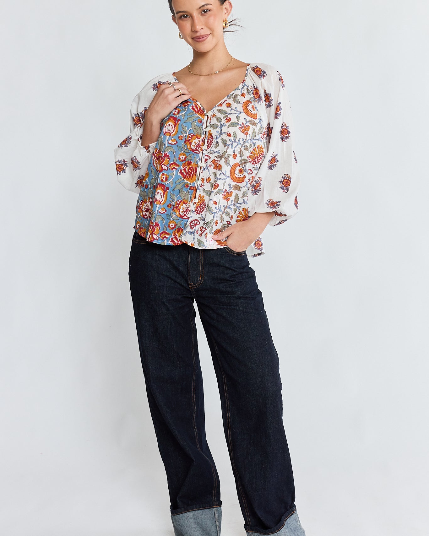 Zane Shirt Multi Tops Ibisa