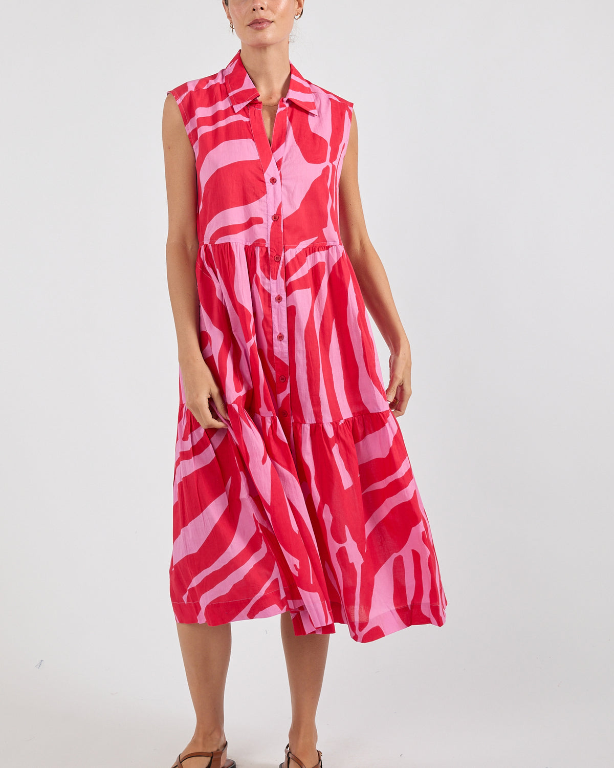 Zephyr MIDI Dress Melon Dresses Ibisa