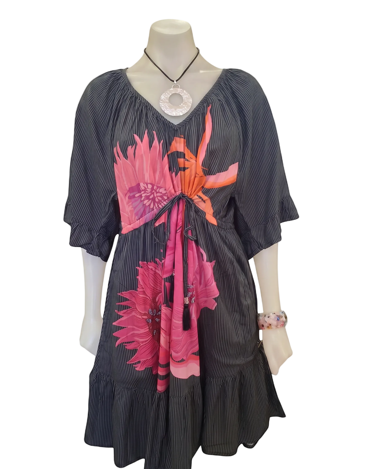 Hana Tie Dress Black Dresses Lula Soul XS(36)